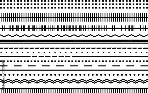 Vektor Set - Linien Design Elemente - Lineare Muster 