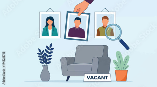 Job Hiring Process Evaluating Candidates for Vacant Position