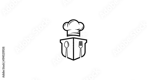 Chef Hat and Utensils Emblem