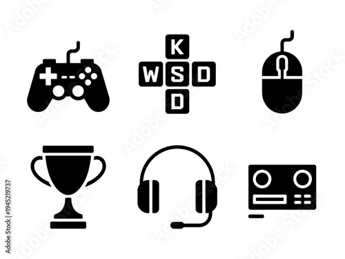 Sport icons vector set for web and business illustration collection