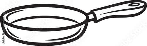 Black and white of a measuring cup with a handle kitchenware cooking utensil baking tool