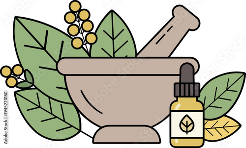 Herbal Medicine Preparation Icon