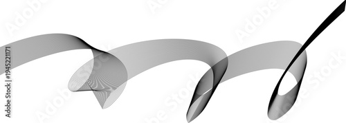 Dynamic abstract digital wave pattern featuring black white background, creating flowing lines and a modern technological aesthetic for various design applications, vector desgn eps10