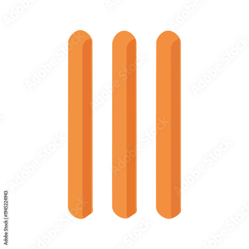 Three Orange Vertical Bars Icon