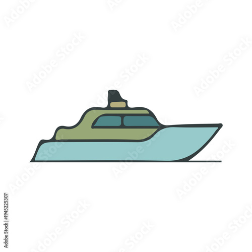 Luxury Yacht Illustration