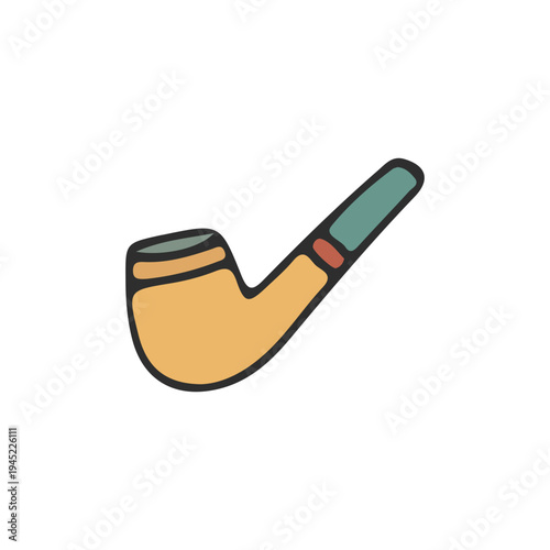Smoking Pipe Doodle Icon