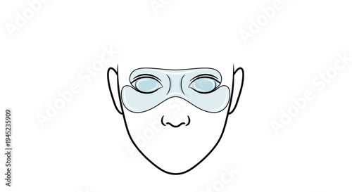 Woman Applying Under Eye Patches for Skincare and Rejuvenation