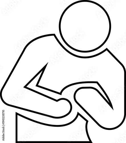 discomfort icon, stick figure icons various human body aches pains and discomfort symptoms design, highlighting discomfort areas, pain health issues, tired posture, body ache, depicting joint pain