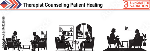 Therapist Counseling Patient in Office, Concept of Mental Health, Healing and Emotional Support