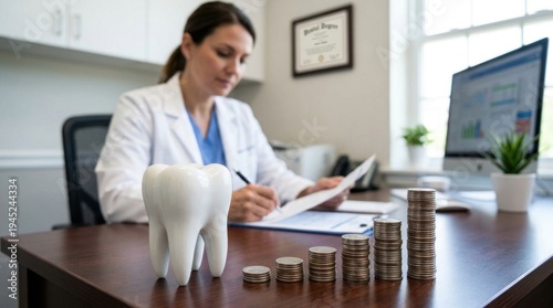 Dental Care Costs and Treatment Concept