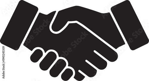Business Handshake Icon – Partnership Agreement Symbol