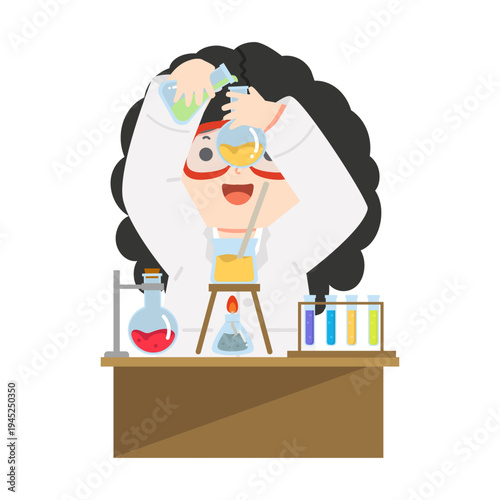 Scientist Conducting Experiment in Laboratory