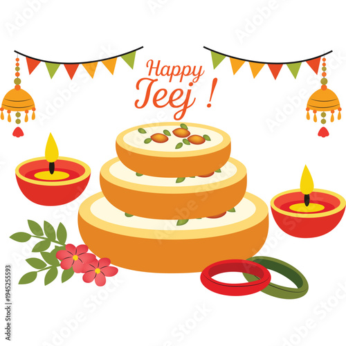 Teej festival ghewar sweets