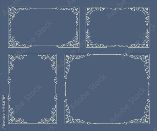 アンティーク　ビンテージ　フレーム飾り枠