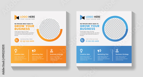 Creative Minimal Business Card Design Template – Modern Corporate Identity Card