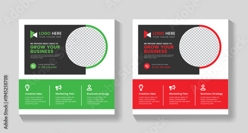 Creative Minimal Business Card Design Template – Modern Corporate Identity Card