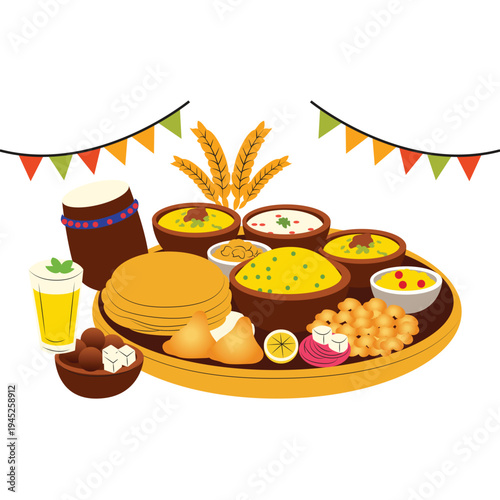 Baisakhi harvest meal Punjabi style