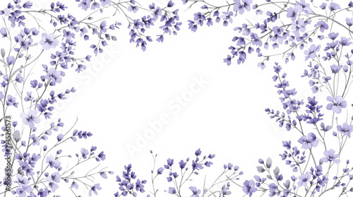 A soft and airy floral pattern inspired by quiet spring mornings