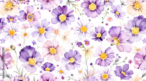 A gentle pattern of blossoms creating a calm and inviting visual atmosphere