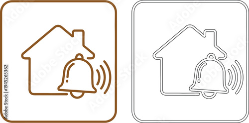 Smart home alarm notification house