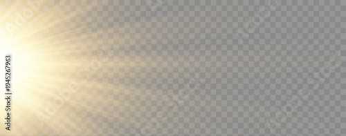 Yellow shining sun glow flare radiant beam bright yellow png illustration glowing sky energy sparkle abstract background vector design element.