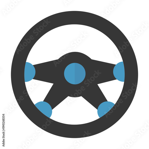 Vector graphic icon for Steering wheel