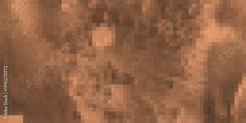Earthy Brown and Beige Pixelated Camouflage Pattern Background Texture abstract