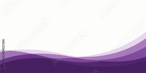 Abstract flowing purple gradient waves on a light backdrop. Embrace the elegance and versatility of this stylish composition.