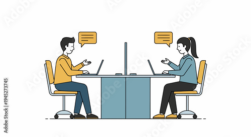 Business professionals engaged in data analysis during a meeting