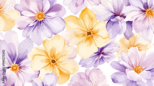 Vibrant Flowers Spreading Happiness Like Sunshine Across A Calm Spring Field