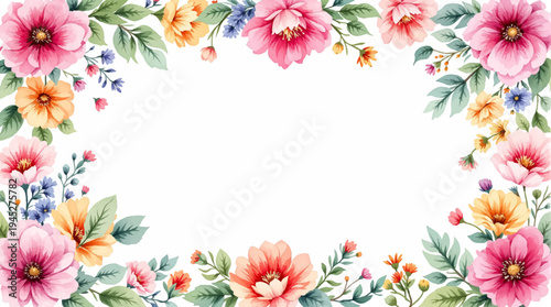 A Floral Garden Full Of Colors That Brighten Every Corner Of Imagination