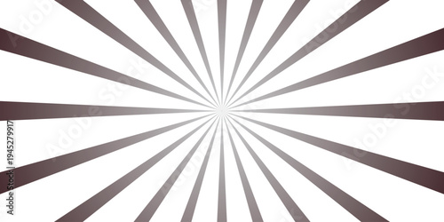 Dark Grey Sunburst Rays Background with Gradient Effect and White Space for Text and Design Elements