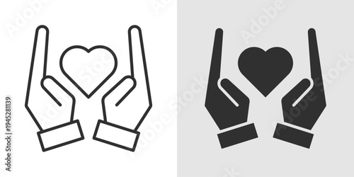 Palliative Care Icon representing compassionate support, pain management, comfort care, symptom relief, and improving quality of life for patients with serious or chronic illnesses.