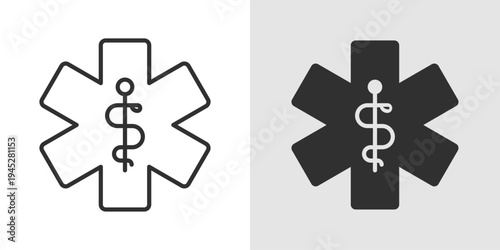 Paramedic Icon representing emergency medical response, first aid, lifesaving services, rapid healthcare support, and pre hospital medical care.
