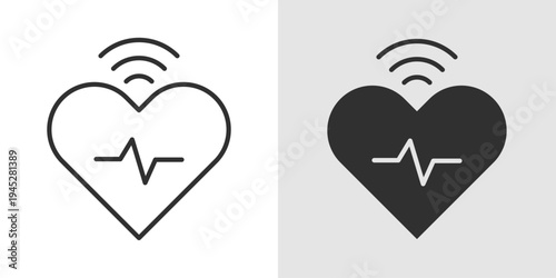 Smart Health Icon representing connected healthcare, digital health monitoring, wearable devices, telemedicine, and real-time wellness tracking for personal health management.