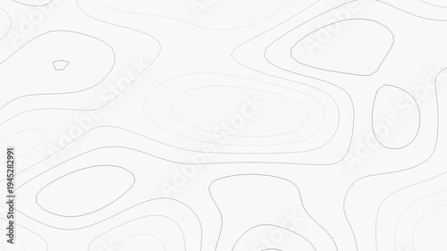 Animated topographic map contour lines moving on a white background, representing abstract elevation and landscape patterns