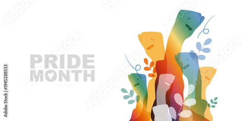 Pride Month banner. 