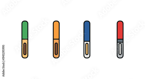 Relay Baton Line art vector colorful abstract modern illustration