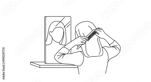 Vector illustration of stressed businessperson with headache isolated on White Background