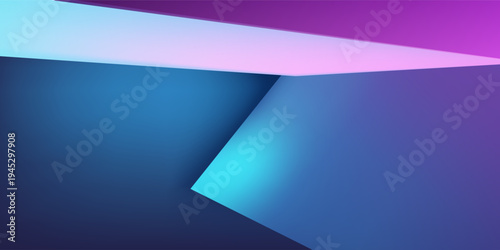 3d rendering of purple and blue abstract geometric background. Cyberpunk concept. Scene for advertising, technology, showcase, banner, cosmetic, fashion, business. Sci-Fi Illustration. Product display