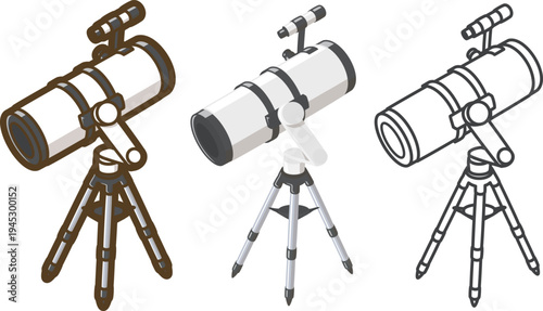 天体望遠鏡（反射式・経緯台）