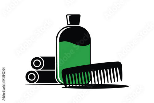 Hair Care Essentials, personal hygiene concept