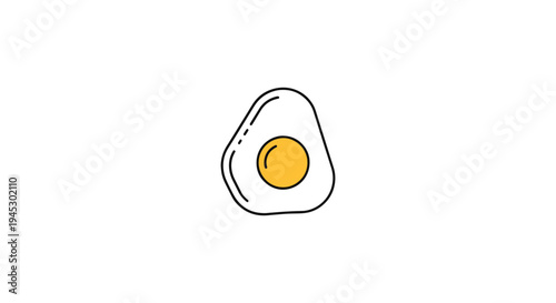 Scrambled Egg Line art vector clean modern abstract artwork illustration
