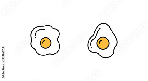 Scrambled Egg Line art vector modern artistic abstract