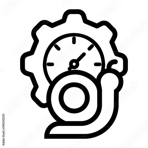 slow Line Icon