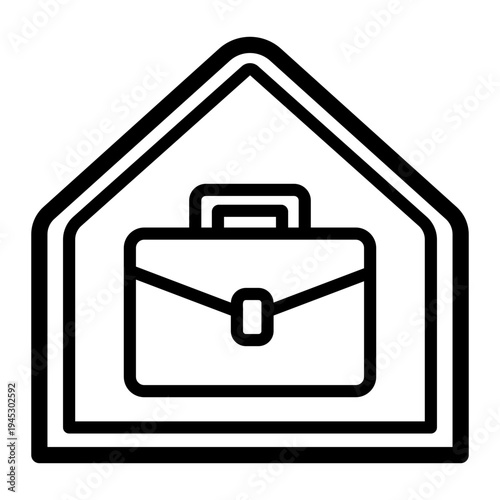 work from home Line Icon