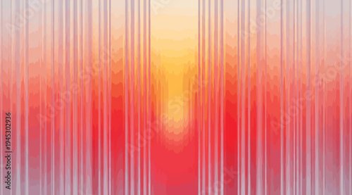 Vibrant abstract background with vertical lines in shades of red, orange, and yellow gradient colors