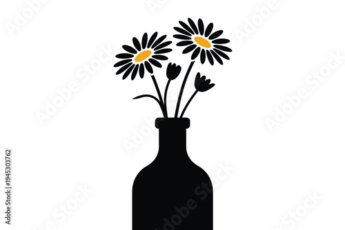 Daisies in Bottle, simple beauty concept