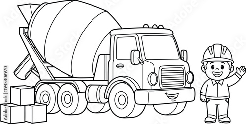 vector illustration of a construction site