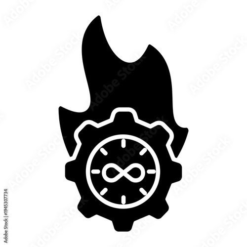 time management Solid icon